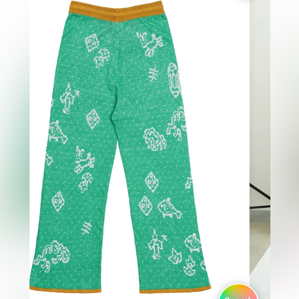 YANYAN NWT munzi girl linen easy pant -peppermint -large - Picture 9 of 11